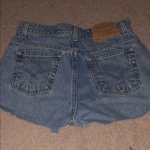 Levi’s high rise cut shorts